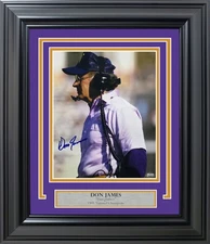 Don James Signed Framed 8x10 Photo Washington Huskies MCS Holo