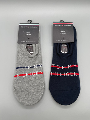 Tommy Hilfiger Füßlinge Men Navy, Mid Grey gr. 39-42 und 43-46 Anti-Slip Heel
