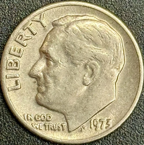 1973 No Mint Mark Circulated Good Details Roosevelt Dime