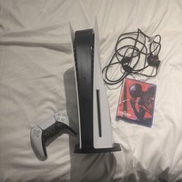 Sony PlayStation 5 825GB Disc Edition White Console with 1 Controller and Cables