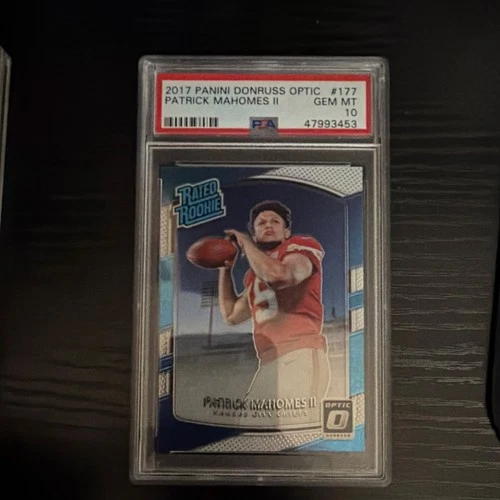 Panini 2017 Donruss Optic Patrick Mahomes II #177 Rated Rookie PSA 10 Chiefs