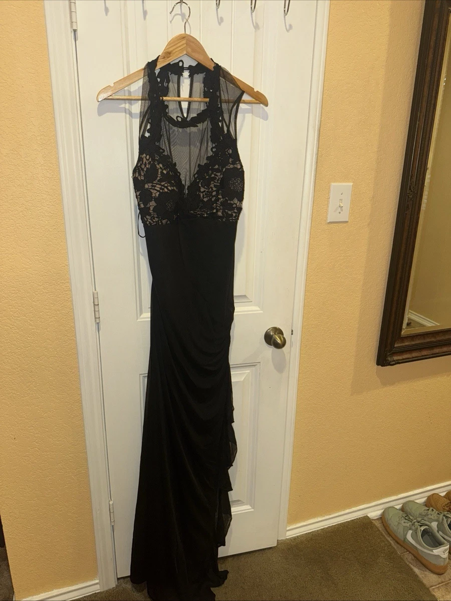 black long sleeve sequin dress Mac Duggal - Black Long Sleeve Beaded Evening Gown main image 0