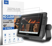 [2-PACK] Tempered Glass Screen Protector for Garmin Echomap Ultra 102SV 105SV 10