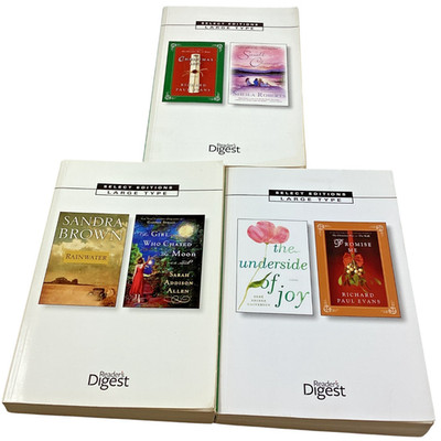 Reader's Digest Select Editions Large Print, 3 Books 6 Novels, PB 2011/2013