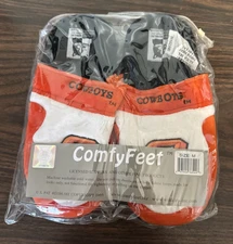 NCAA Oklahoma State Cowboys Orange n White Slide Slippers Size M by Comfy Feet