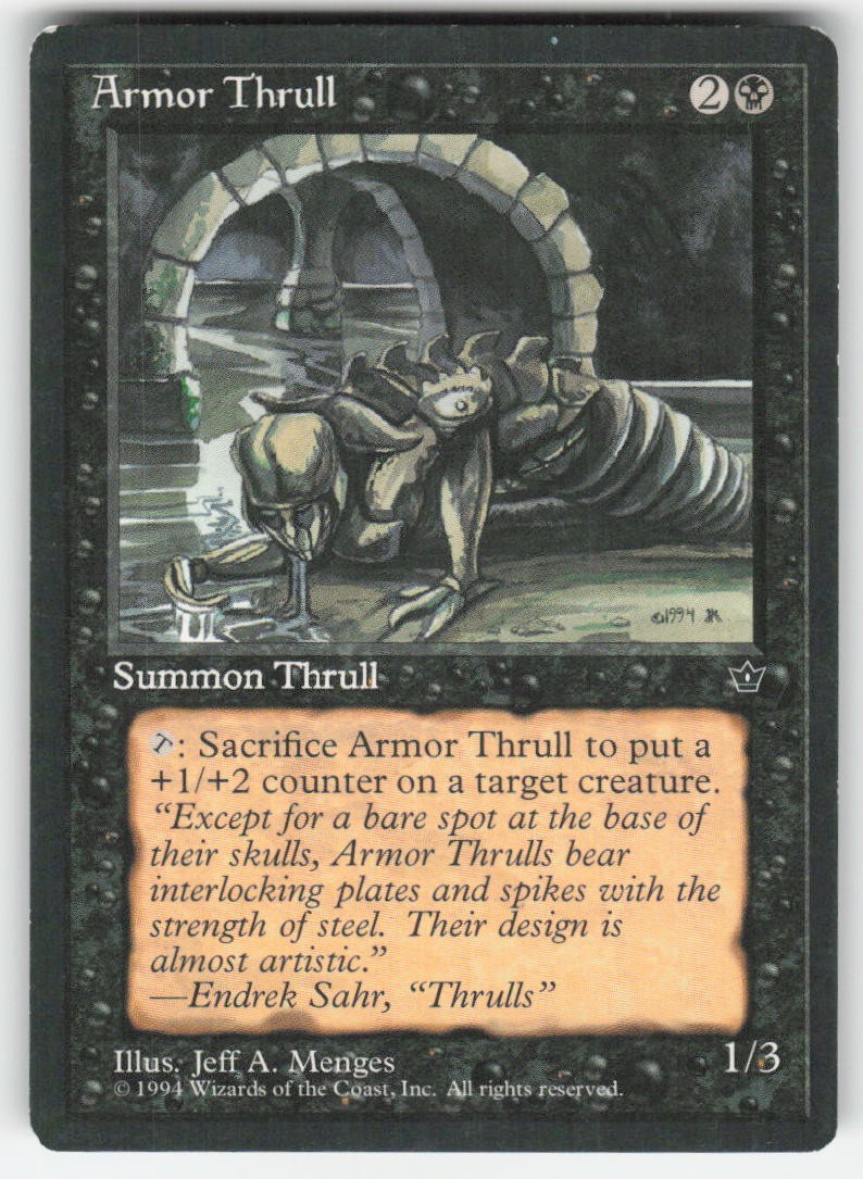 1994 Armor Thrull (Menges) Fallen Empires MTG