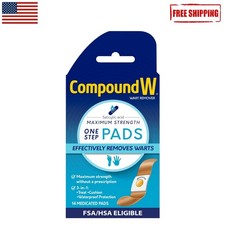 Maximum Strength Wart Remover Pads with Salicylic Acid - 14 Medicated Pads