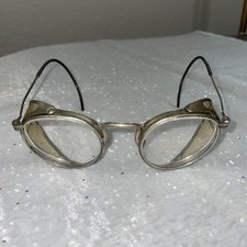 VTG Ful-Vue AO23 Motoring Safety Goggles Silver Rims Folding Flaps