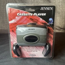 Jensen SC-6 Cassette Player High Efficiency Stereo Headphones - Brand New Sealed