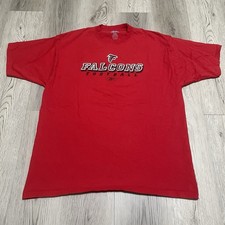 Y2K Atlanta Falcons Shirt Adult XL Extra Large Red Short Sleeve Reebok NFL Men