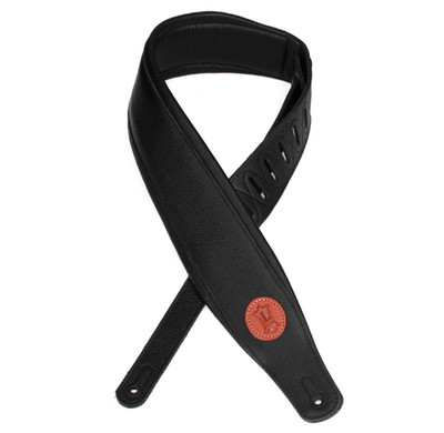 Levy's MSS2 Garment Leather Guitar Strap 3.5'' - Black, NEW