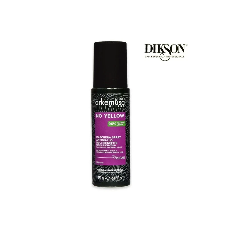 DIKSON Arkemusa No Yellow Maschera Spray Antigiallo senza risciacquo Vegan