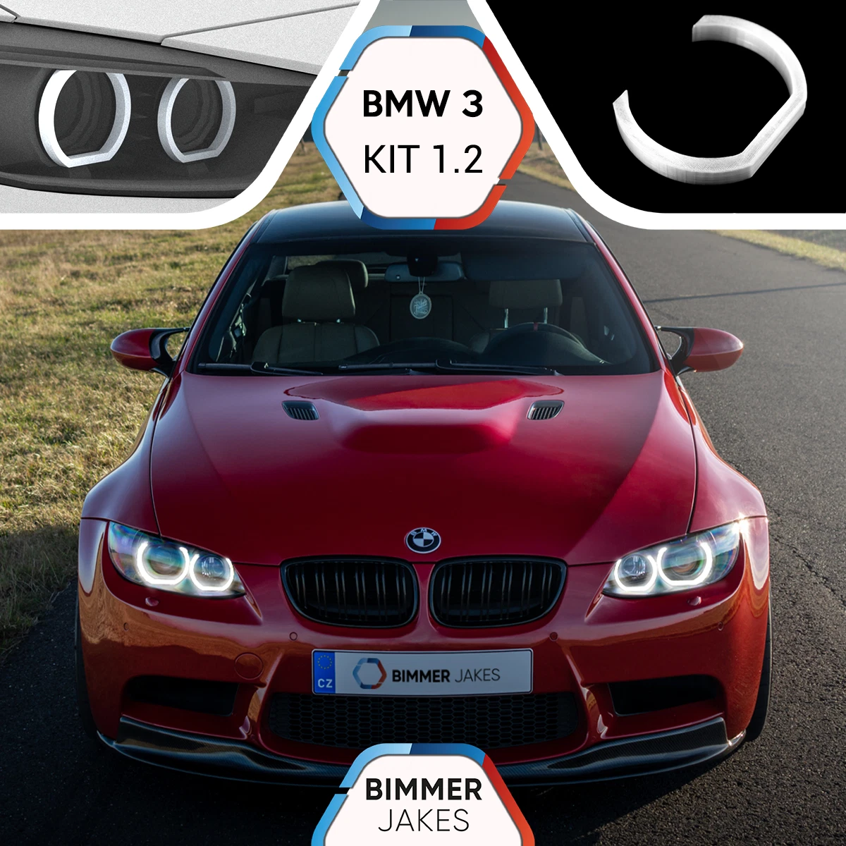 for BMW 3 E92 Coupe E93 Cabrio BJ Angel Eyes KiT 1.2 LED ring Angel Eyes  Halo | eBay