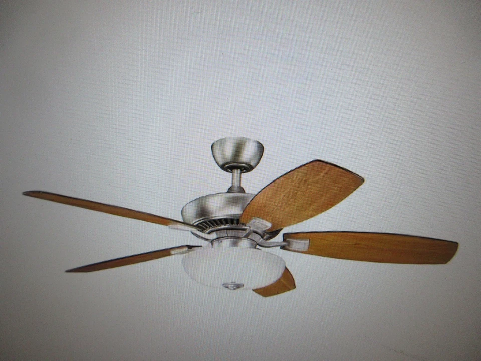 Kichler Canfield Pro 52 in. Indoor Brushed Nickel Downrod Mount Ceiling Fan - Image 2 of 4