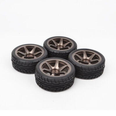 Aluminum Wheels For Traxxas Tamiya Kyosho Fw06 Fazer Rs4 1/10 RC on road tires
