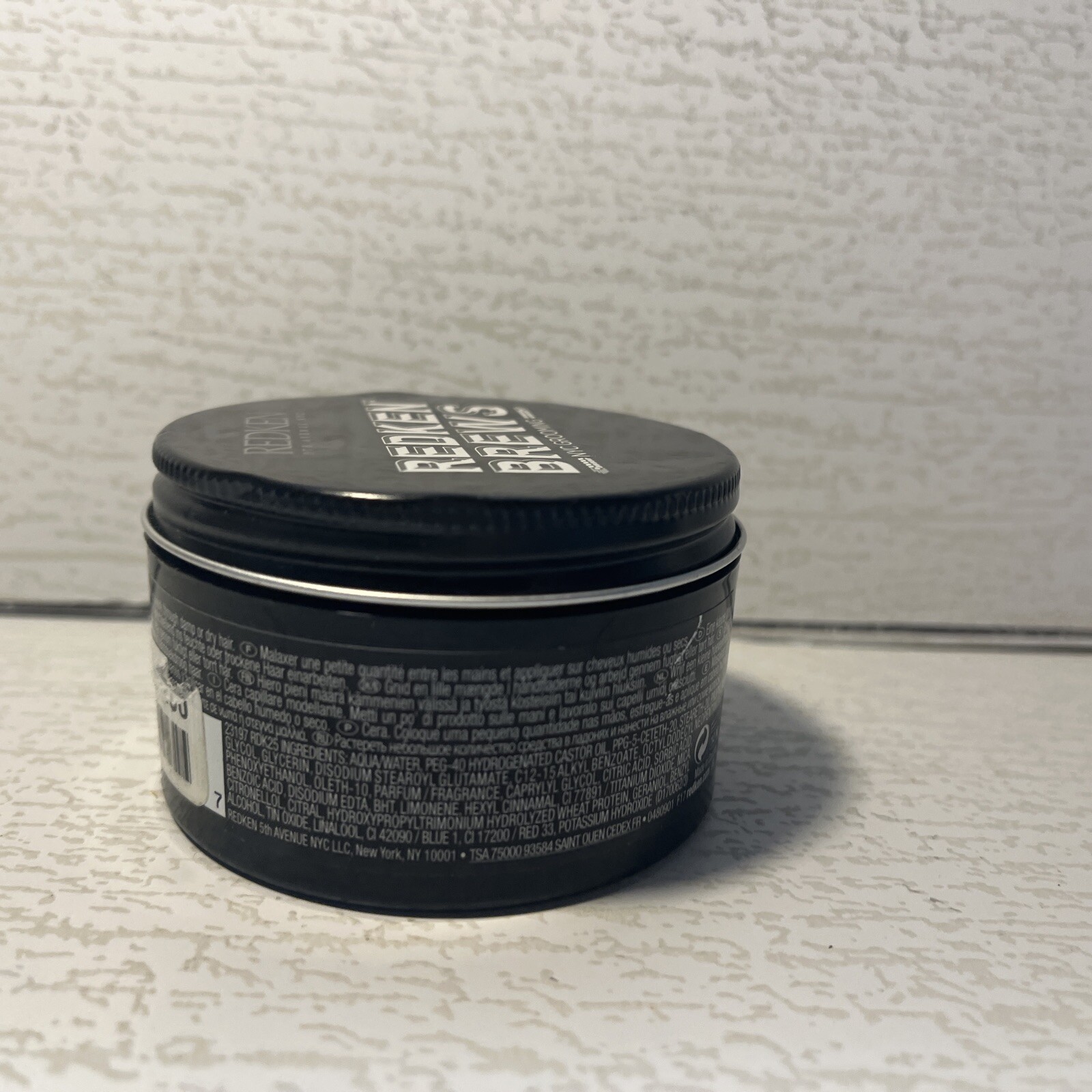 1 REDKEN Brews Wax Pomade Mild Control Shine Finish 3.4 oz LIKE WATER