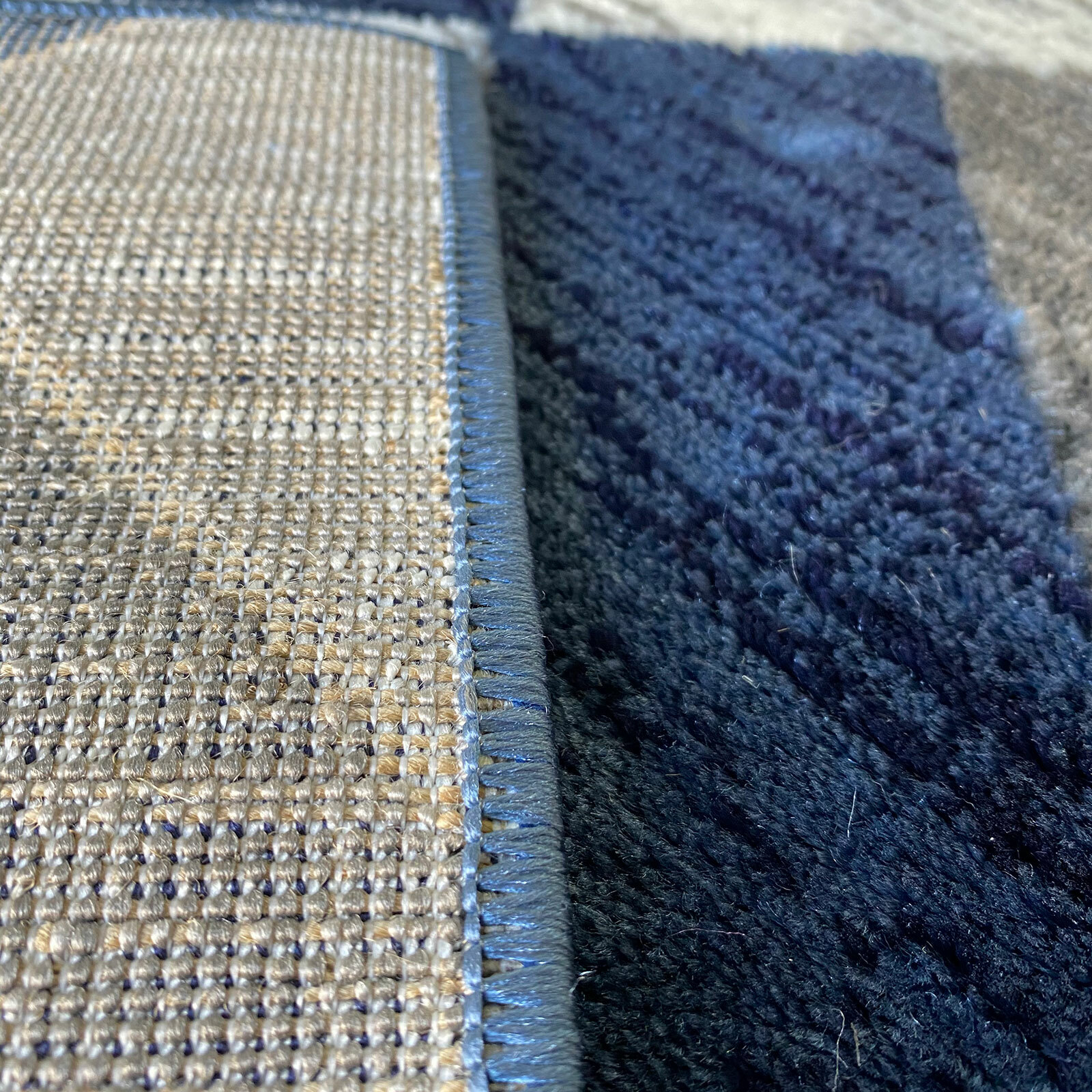 Blue Grey Extra Large Geometric Area Rugs Modern Living Room Hallway