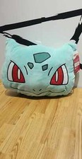 NEW W/ TAG Bulbasaur Face 12" x 16" Plush Toy Factory Pokemon Game Nintendo