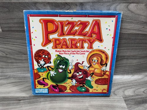 VINTAGE 1987 PIZZA PARTY BOARD GAME PARKER BROTHERS INCOMPLETE HTF RARE - Picture 2 of 9