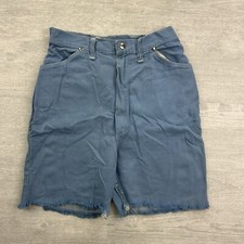 Vintage 60s Wrangler Blue Bell Shorts Size 26x5.5 Blue Jean Western Casual