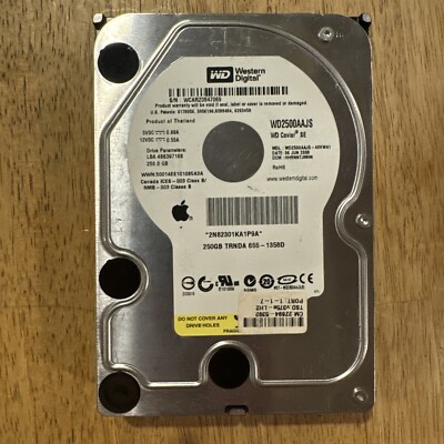 WD Western Digital Hard Disk Drive WD2500AAJS  WD Caviar SE 250GB. Untested