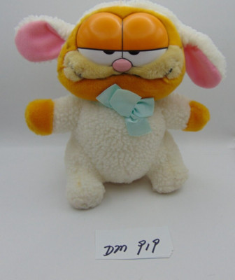 Vintage 1981 Dakin Garfield Little Bo Peep Lamb Easter Plush 8''  Korea No 118