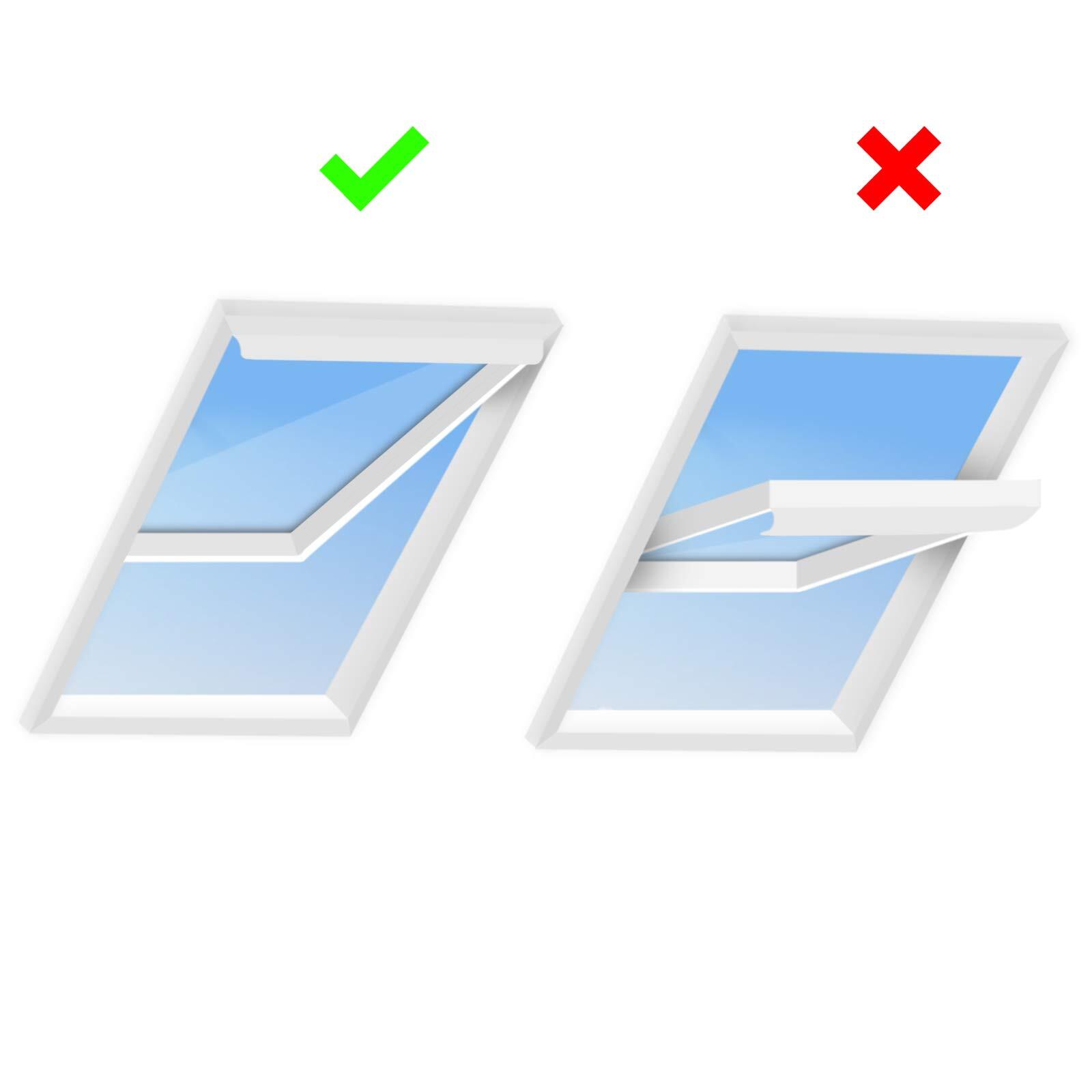 400CM(157") Portable AC Window Seal Kit for Casement/Crank/Push Out/Skylights Wi