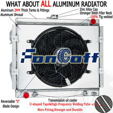 3 Rows Aluminum Radiatorshroud Fan For 1984-1995 Toyota 4runner 2.4l L4 Pickup 3 Rows Aluminum Radiatorshroud Fan For 1984-1995 Toyota 4runner 2.4l L4 Pickup
