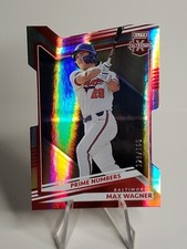 2022 Elite Extra Edition Max Wagner Prime Numbers Red Die-Cut /155  Orioles RC