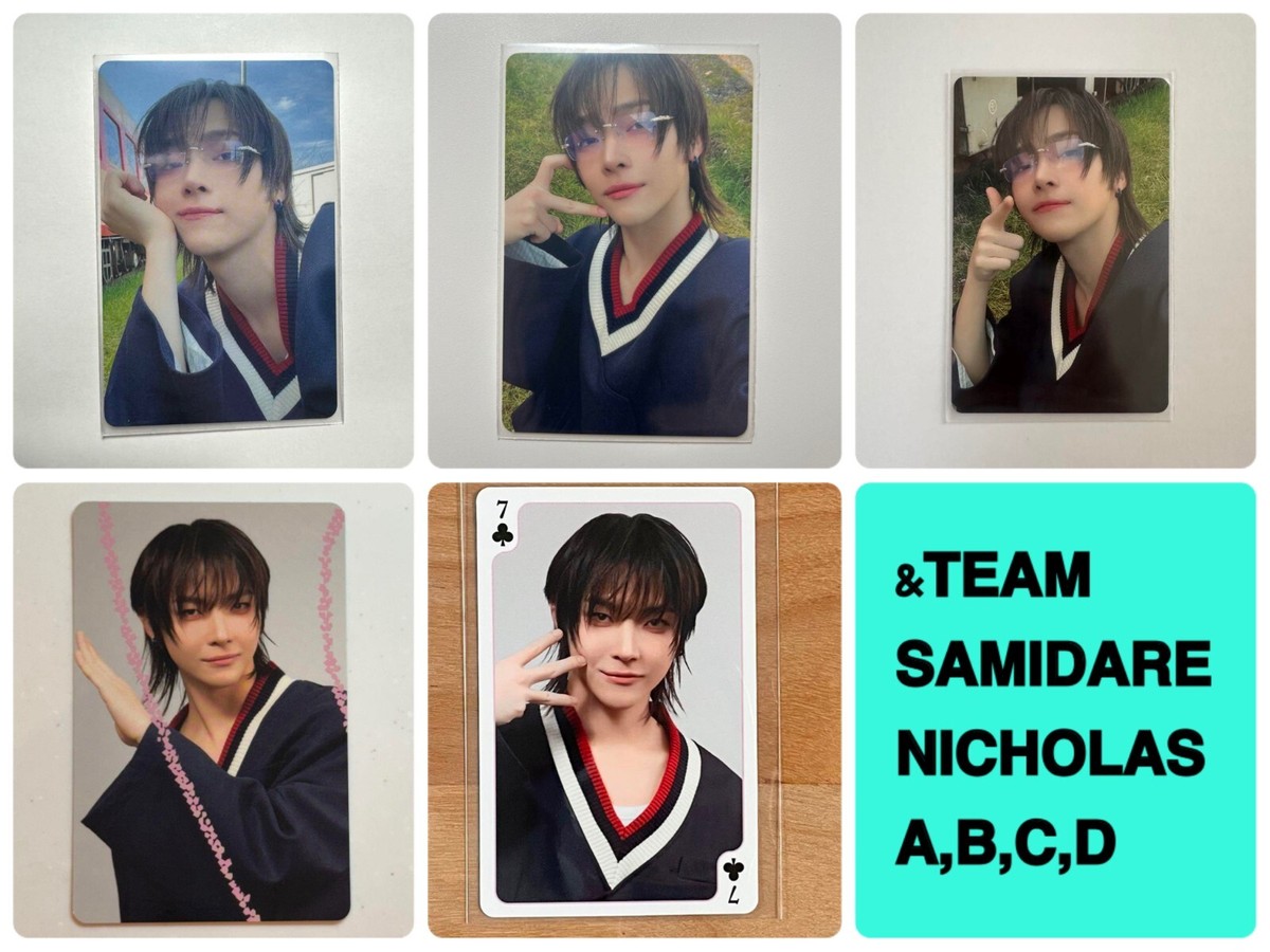 &TEAM &❤︎ ニコラス NICHOLAS 3点セット &TEAM NICHOLAS 五月雨 ( Samidare ) 1st Single Official photo