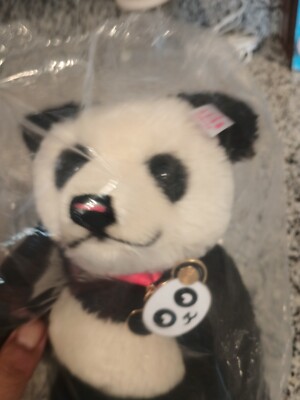 STEIFF JACKIE PANDA, EAN 669798 WITH TOY SHOPPE MEDALLION