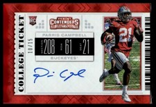 2019 Panini Contenders Draft Picks College Ticket Auto #120 Parris Campbell /15