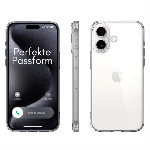 Housse de téléphone portable iPhone 16 Pro Max 16 Pro 16 Plus 16 housse de protection pare-chocs étui en silicone - Photo 2/11