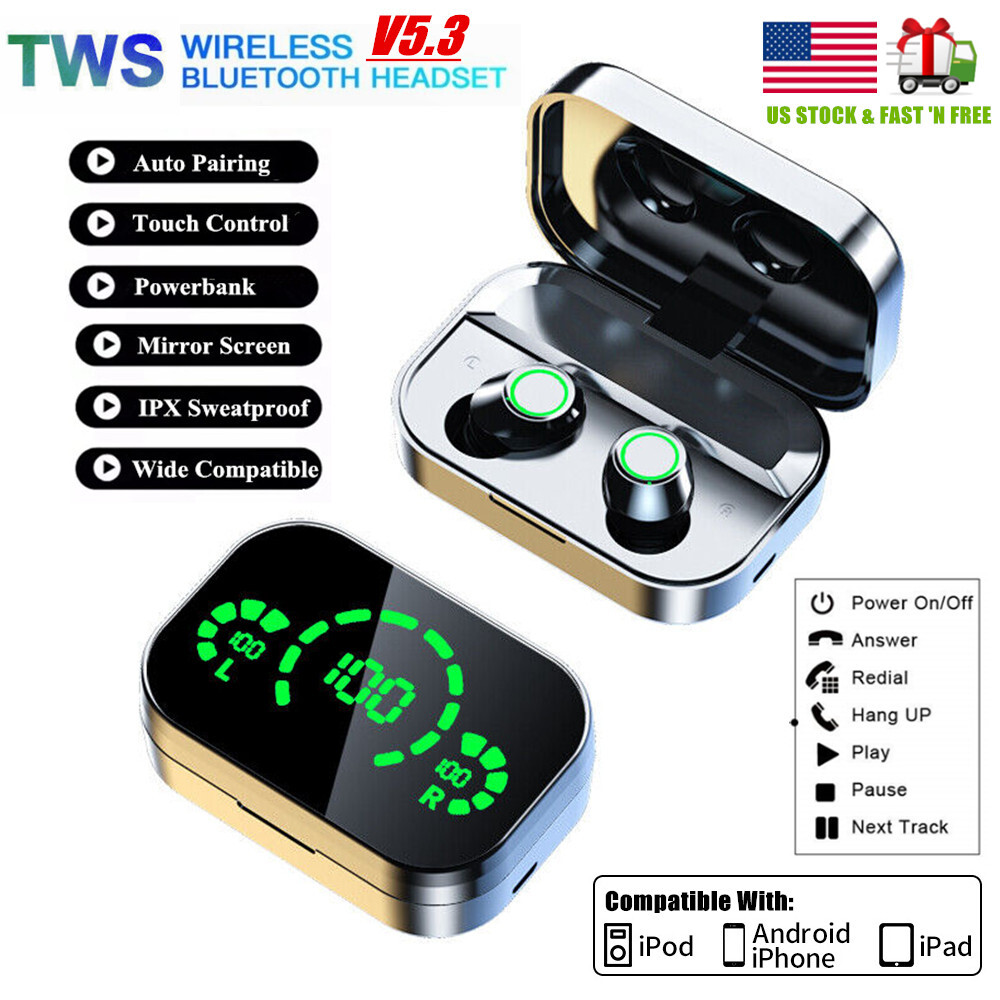 Wireless Earphones Audifonos Inalambricos Power Bank Toshiba