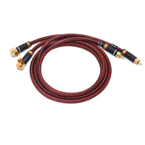 Primeda Audiophile 2 RCA to 2 RCA Audio Cable Stereo Hi Fi Braided High end - 第 11/16 張圖片
