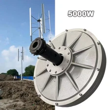 5000W 48V Coreless Maglev Permanent Magnet GeneratorVertical Wind Turbine DIY 