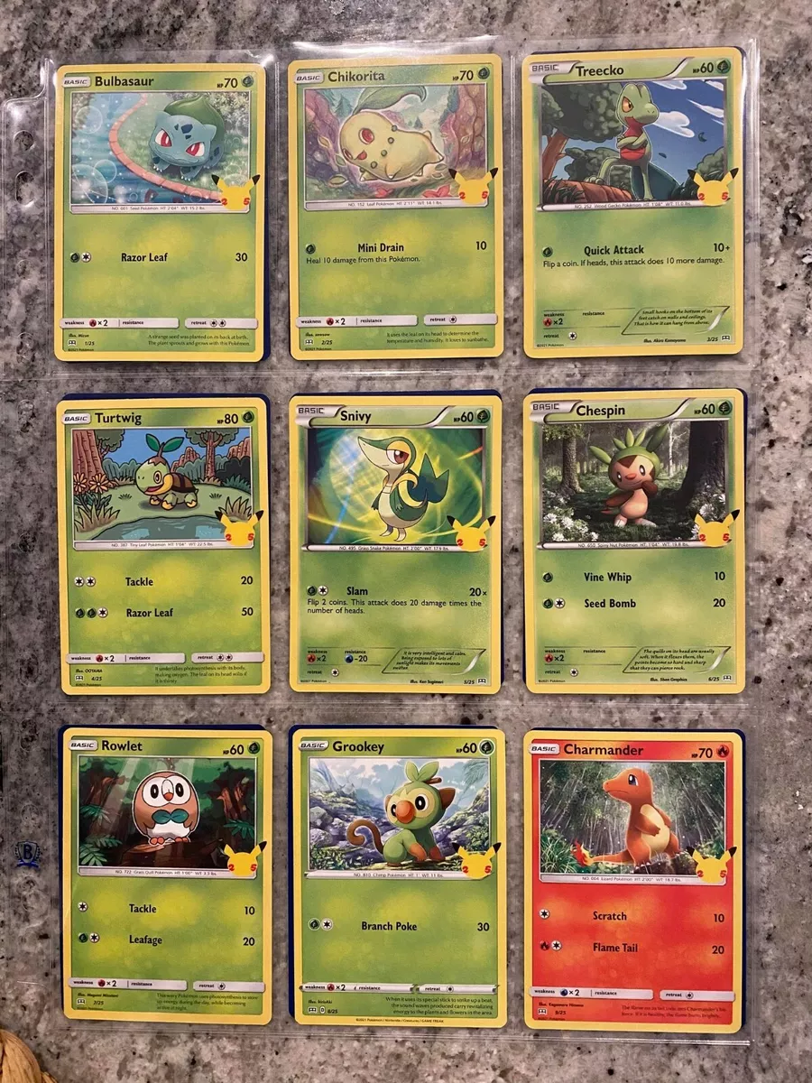 2021 Pokemon McDonalds 25th Anniversary Cards All 50 HOLO &Non Complete  your Set