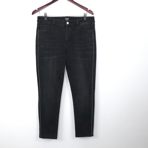 Jeggings Studded Black Midrise Skinny 