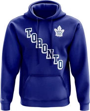 Toronto Maple Leafs Mitchell & Ness Stacked Letters Pullover Hoodie - Royal Blue