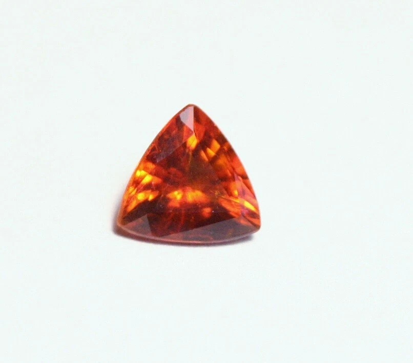 Clinohumite 0.66ct Ultra Rare Deep Orange Faceted Gem Pakistan 6x6mm