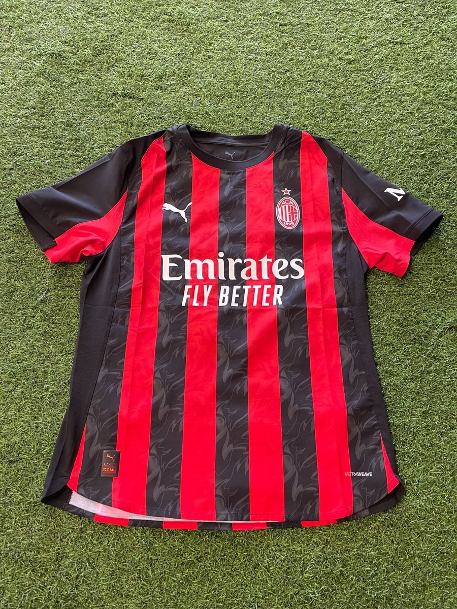 Puma AC Milan Home Jersey Authentic 25/26 - Red/Black | eBay