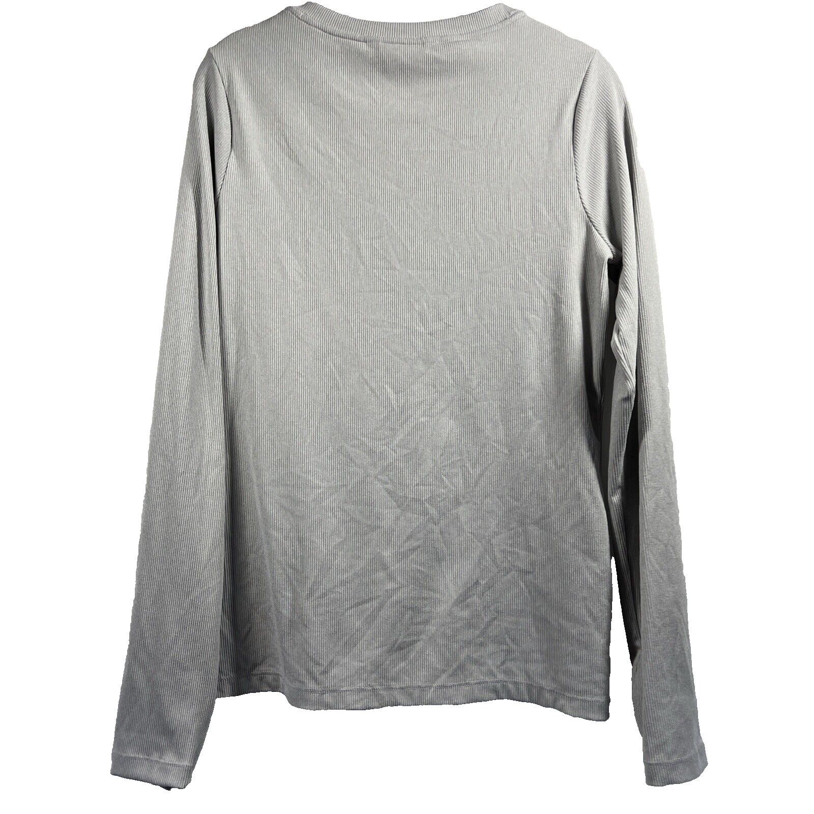 ATHLETA Women's Top Size Medium Solid Gray Ribbed… - image 2