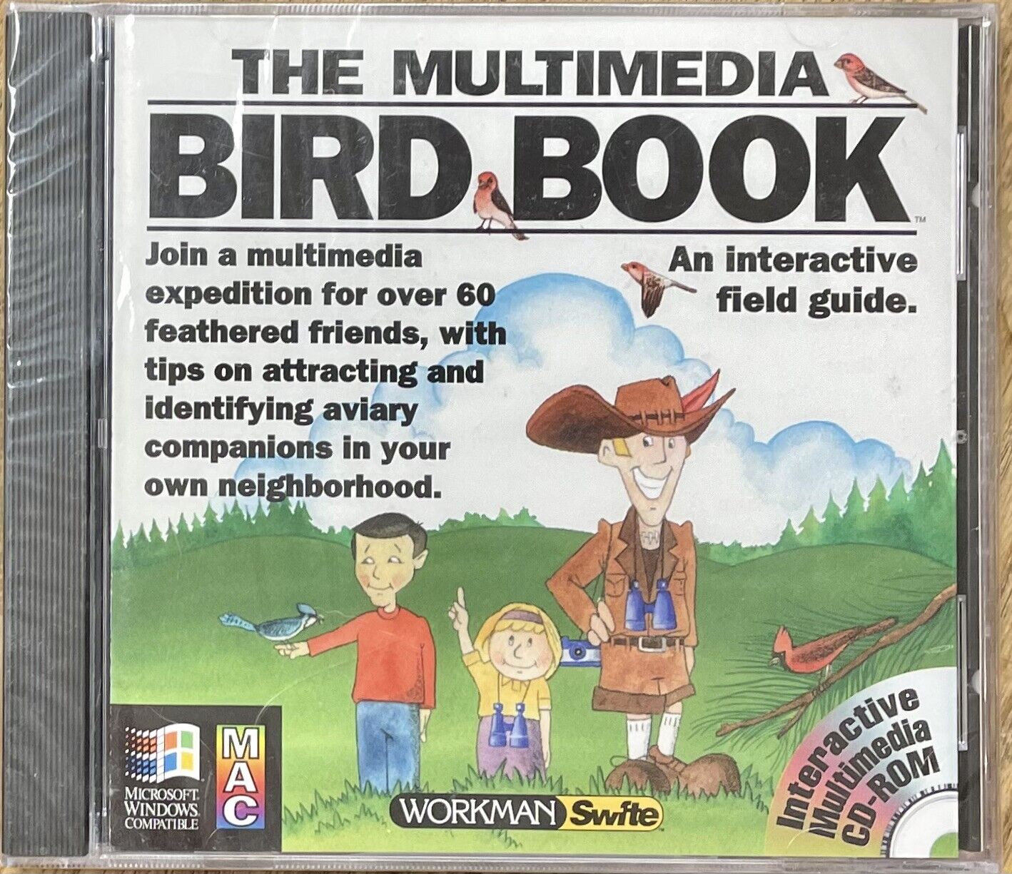 The Multimedia Bird Book, 1995 (PC/MAC) New Sealed!