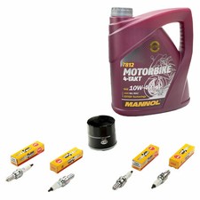 Inspektionspaket für Honda CBR 900 RR Fireblade 92-99 4L Öl Ölfilter Zündkerzen