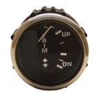 Faria Boat Trim Gauge Gpc610B | Euro Ss Black 2 Inch Mercury
