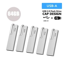 USB 2.0 Flash Drive 64GB Pen Drive USB Memory Stick Pen Flash Drive LOT