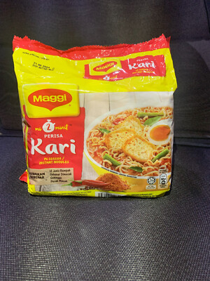 Instant Noodles MAGGI Curry 2-Minutes 1 Pack x 5 pcs FREE Shipping