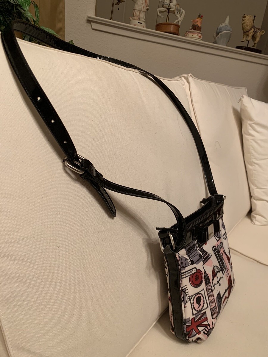 LULU GUINNESS デニム キーラ クロスボディバッグ Denim Cole Crossbody Bag | Designer Crossbody Bags | Lulu