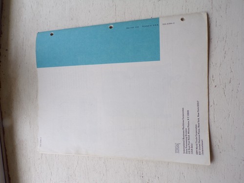 Vintage IBM Reference Manual of Operation IBM 548, 552 Interpreters - Afbeelding 6 van 7