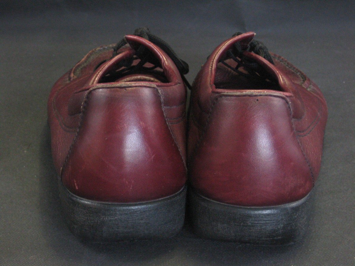 SAS Shoes Men\'s Burgundy Leather Moc Toe‎ Lace Up Comfort Size 12 M Stacy Adams Savoir Satin Textile Upper Shoes 25611-601  main image 4